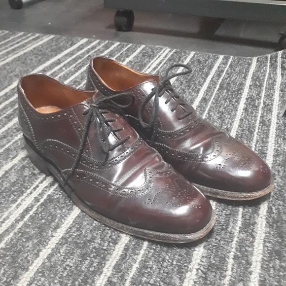 Vintage Oxblood Brogues - Dack's - 8.5D - Picture 1 of 7